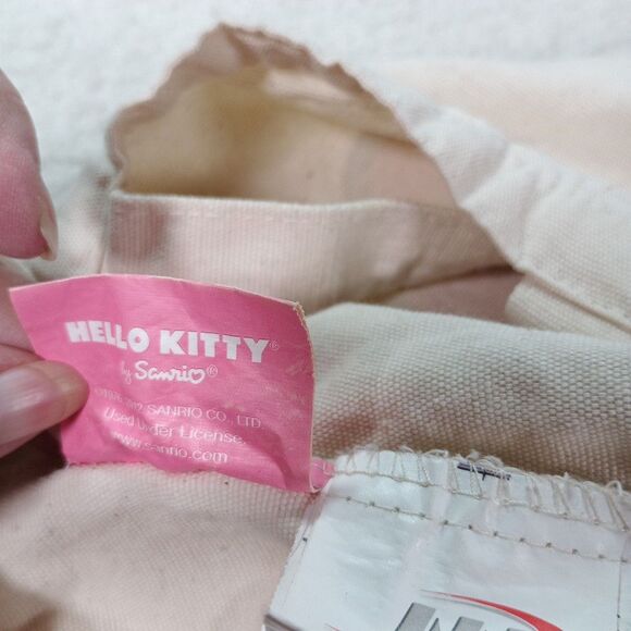 Hello Kitty Canvas Tote Bag Sanrio 2012 Licensed Reusable SmallShopper Purse Bag - Picture 6 of 11
